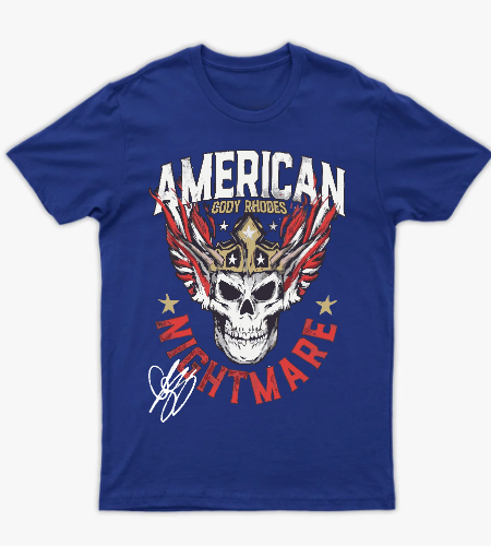تيشيرت مشجعي المصارعة الحرة - Cody Rhodes American Nightmare T-Shirt - أمامي