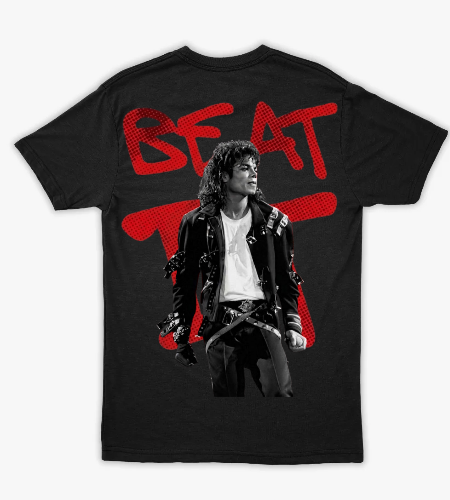 Michael Jackson King of Pop - تيشيرت مايكل جاكسون - خلفي