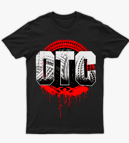 تشيرت صيفي مصارعه رومان رينز في مصر دلوقتي OTC Wrestling Fan T-Shirt | Black Graphic Wrestling Tee - أمامي