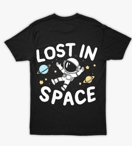 تيشيرت SpaceShot – Lost in Space | تصميم فضائي ستريت وير - خلفي