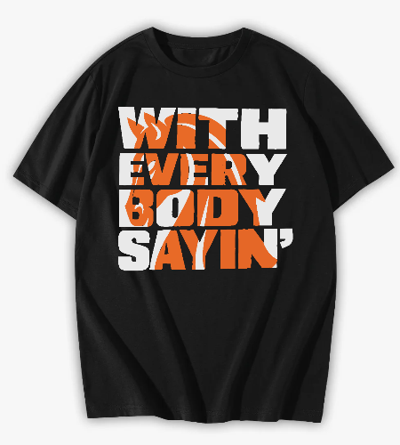 "إل إيه نايت" - تصميم With Everybody Sayin الأيقوني لعشاق المصارعة - أمامي