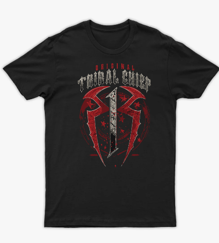 تيشرت "رومان رينز - الزعيم الأصلي" - تصميم Tribal Chief الأسطوري لعشاق WWE - أمامي
