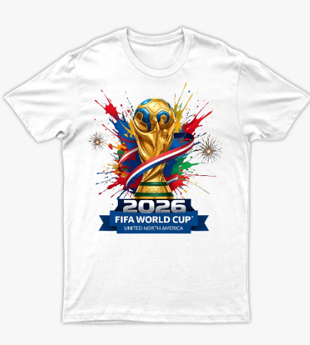🔥 تيشيرت كأس العالم 2026 🔥 - أمامي