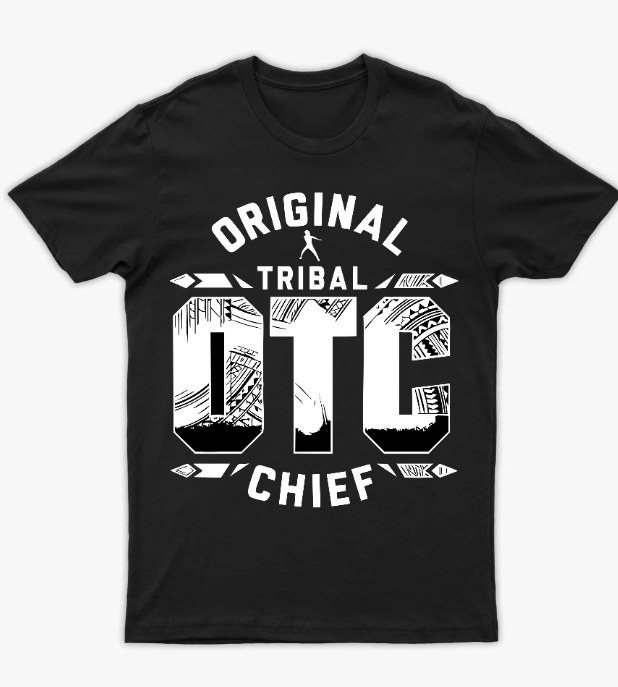 تيشرت "رومان رينز OTC" - شعار الزعيم القبلي الأصلي بستايل ساموا - أمامي