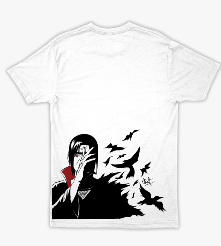 itachi crows silhouette vector - خلفي