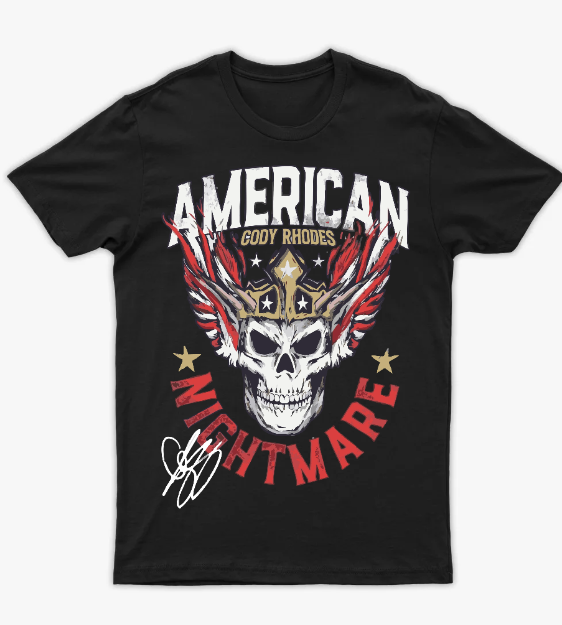 تيشرت كودي رودز  أميركان نايتمير" | تصميم الجمجمة الملكية بتوقيع الأسطورة - أمامي