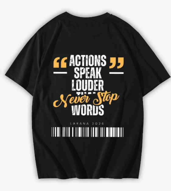 Black t-shirt - خلفي