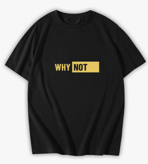 Black t-shirt - أمامي