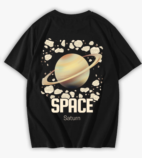 Black t-shirt - خلفي